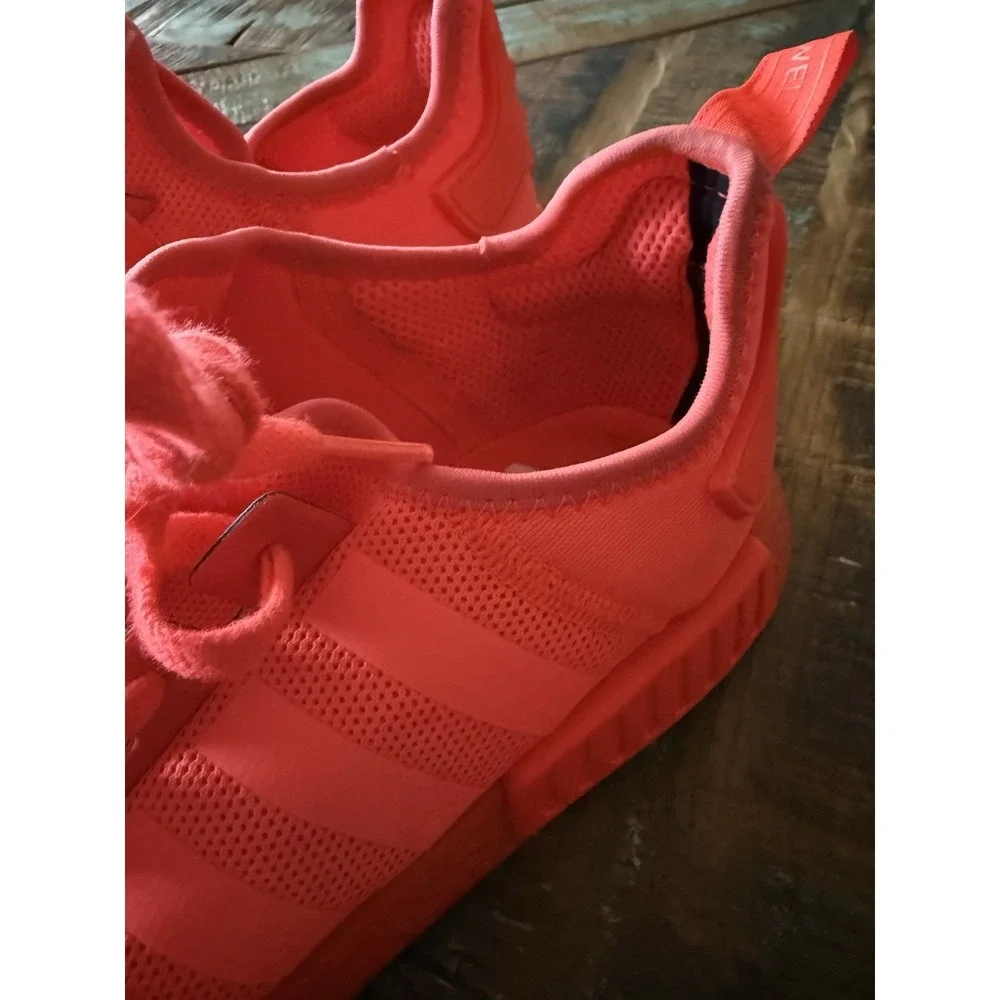 Men's Adidas NMD R1 Hot Orange Red Shoes Size 12.5